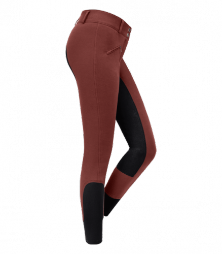 Bryczesy damskie Fun Sport High Waist - ELT - mahogany/black