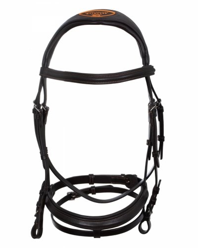 Ogłowie anatomiczne Guernica - ACAVALLO - dark brown 