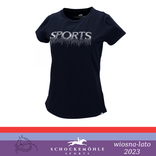 Koszulka damska LISANNE SS 2023 - Schockemohle - dark blue