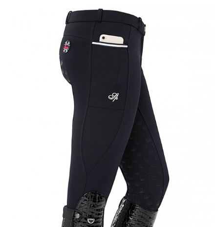 Bryczesy damskie LEENA Full Grip THERMO - Spooks - navy