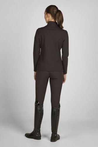 Bluzka techniczna HALF-ZIP SHIRT Heritage AW 25/26  - Eskadron - black truffle 