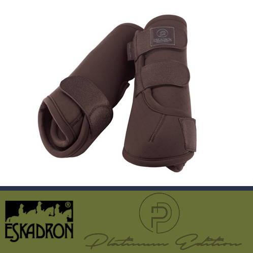 Ochraniacze tył PRO DRESSAGE HIND Platinum 2024 - Eskadron - teak brown