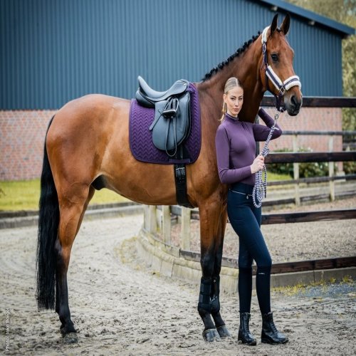 Bluzka treningowa SPPeppa Style AW24 - Schockemohle - deep mauve