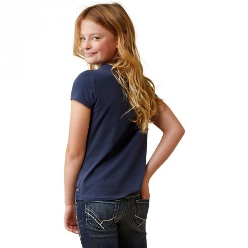 Koszulka młodzieżowa FROLIC - Ariat - navy eclipse