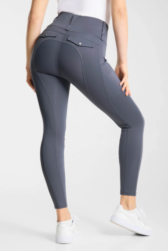 Legginsy ANYA HYBRID -  szare - HORZE 