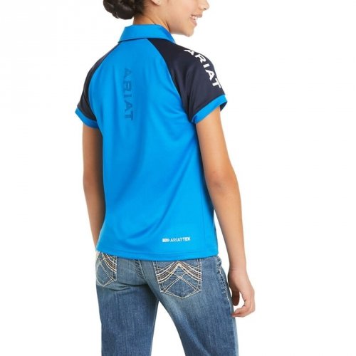 Koszulka młodzieżowa TEAM 3.0 SS POLO SS21 - Ariat - imperial blue
