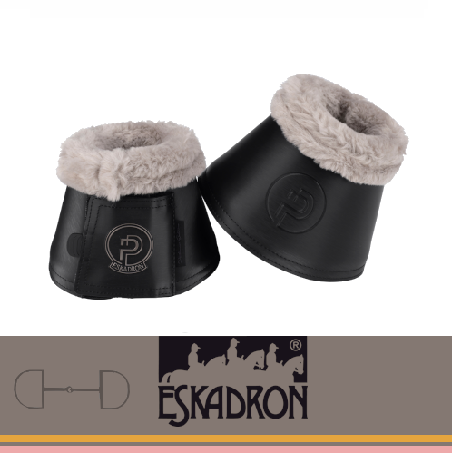 Kaloszki SOFTSLATE FAUX FUR Platinum 2025 - Eskadron - black