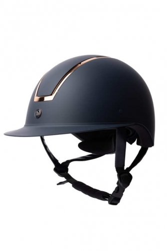 Kask Atmos Metallic II - navy- rosegold - Horze 