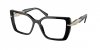 OKULARY KOREKCYJNE PRADA EYEWEAR PR 03ZV 1AB1O1 55 ROZMIAR L