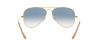 OKULARY RAY-BAN® AVIATOR LARGE METAL RB 3025 001/3F 55 ROZMIAR S