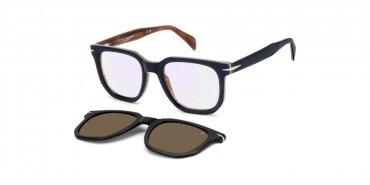 OKULARY KOREKCYJNE DAVID BECKHAM DB 7143C 38I 51 ROZMIAR M + NAKŁADKA Z POLARYZACJĄ