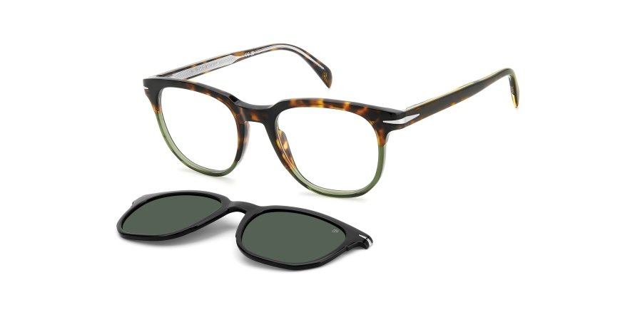OKULARY KOREKCYJNE DAVID BECKHAM DB 7120CS PHW 51 ROZMIAR M + NAKŁADKA Z POLARYZACJĄ