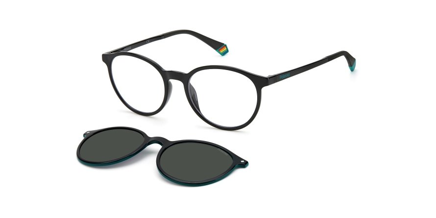 OKULARY KOREKCYJNE POLAROID PLD 6137CS 807 52 ROZMIAR M + NAKŁADKA Z POLARYZACJĄ