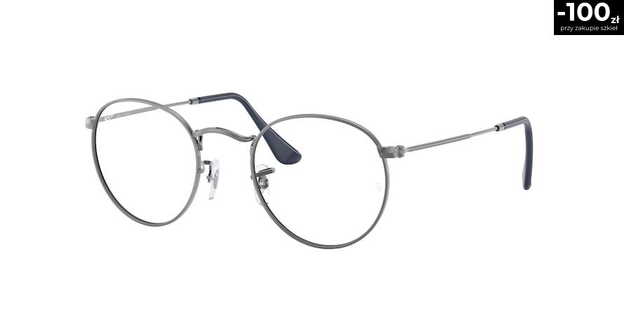 OKULARY KOREKCYJNE RAY-BAN® ROUND METAL RX 3447V 2502 47 ROZMIAR S