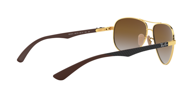 OKULARY RAY-BAN® CARBON FIBRE RB 8313 001/51 61 ROZMIAR L