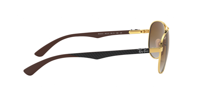 OKULARY RAY-BAN® CARBON FIBRE RB 8313 001/51 61 ROZMIAR L