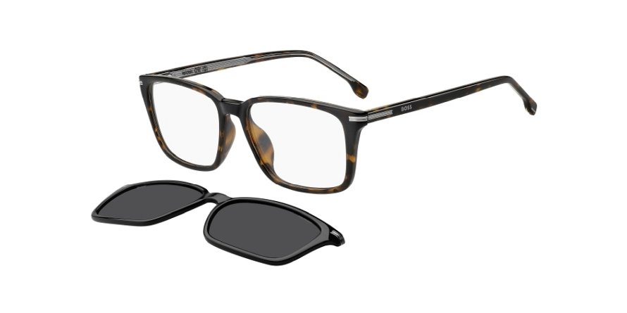 OKULARY KOREKCYJNE BOSS 1847GC 086 55 ROZMIAR M + NAKŁADKA Z POLARYZACJĄ