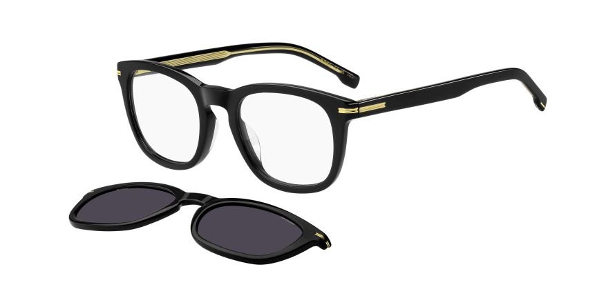 OKULARY KOREKCYJNE BOSS 1725GCS 807 51 ROZMIAR M + NAKŁADKA Z POLARYZACJĄ