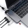 Satechi USB-C PRO HUB Ethernet - 2xUSB 3.0 / Ethernet / HDMI / USB-C / microSD / Space Gray (gwiezdna szarość)