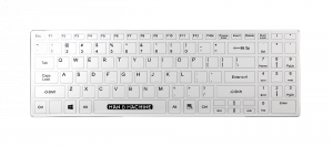 Man&Machine It's Cool Flat Keyboard - medyczna, dezynfekowalna, niskoprofilowa klawiatura (biała)