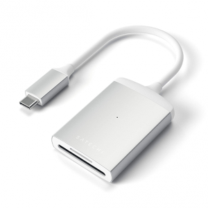Satechi UHS-II Micro/SD Card Reader USB-C Silver