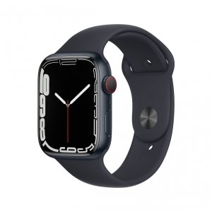 Apple Watch Series 7 45mm GPS + Cellular (LTE) Koperta z aluminium w kolorze północy z paskiem sportowym w kolorze północy