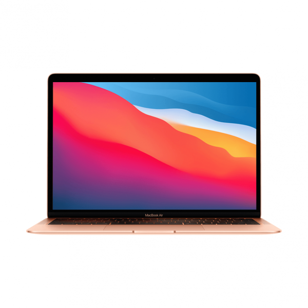MacBook Air z Procesorem Apple M1 - 8-core CPU + 7-core GPU / 8GB RAM / 256GB SSD / 2 x Thunderbolt / Gold (złoty) 2020 - nowy model