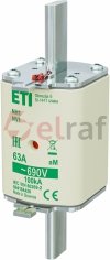 Wkładka bezpiecznikowa NH1 63A aM 690V 004184420