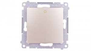 Simon 54 Łącznik dwubiegunowy, szybkozłącza, złoty mat DW2.01/44