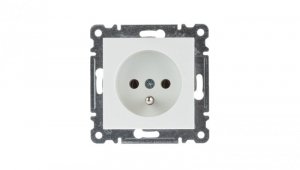 Lumina Gniazdo pojedyncze z/u 16A białe WL1020