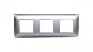 DANTE Ramka potrójna tworzywo ASA inox 454183