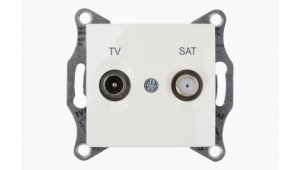 Sedna Gniazdo antenowe TV/SAT końcowe 1dB kremowe SDN3401623
