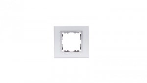 Simon 82 Ramka pojedyncza kamień srebro/ ramka pośrednia aluminium mat 82917-62