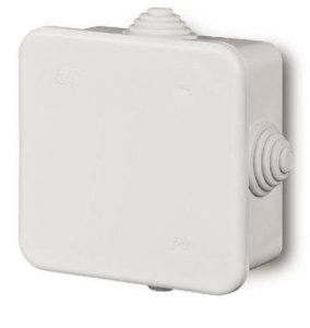 PUSZKA INSTALACYJNA NT 80X80X42 IP44 4 DŁAWIKI BIAŁY FAST-BOX