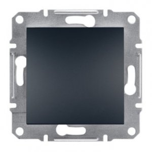 Schneider Electric Asfora, przycisk, bez ramki, zaciski śrubowe, antracyt, EPH0800371