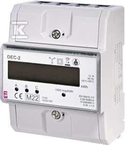 DEC-2 WSKAŹNIK ZUŻYCIA ENERGII 3-FAZOW