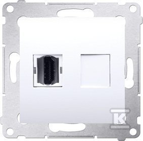 GN.HDMI MOD.+RAM.GIPS/IP44 BIAŁA SIMON5