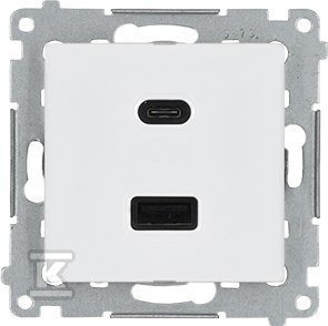 ŁAD.2XUSD C+A 30W +RAM.IP44 BI.SIMON54