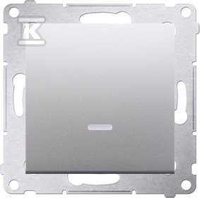 ŁĄCZ.POJ.PODŚW.+RAM.IP44 SR.MAT SIMON