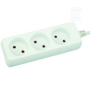 PRZEDŁ.3GN.B/U 3M IP20 BIAŁY