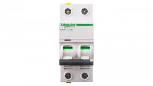 Wyłącznik nadprądowy 2P C 10A 6kA AC iC60N-C10-2 A9F04210