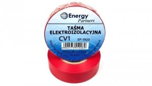 Taśma elektroizolacyjna PCW (19mm x 20m x 0.13mm) czerwona