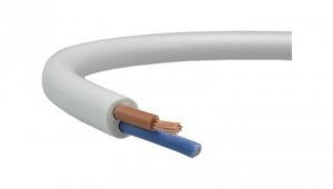 Przewód prądowy H03VV-F / OMY 300V 2x0,75 biały linka Elektrokabel /500m/