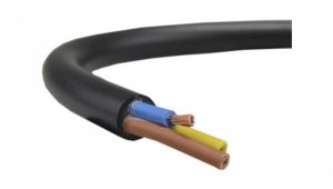 Przewód prądowy H03VV-F / OMY 300V 3x1,5 czarny linka Elektrokabel /50m/