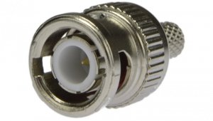 Wtyk koncentryczny BNC 75ohm zaciskany na przewód RG59