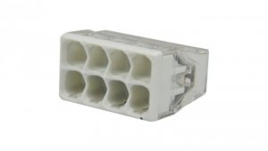 Szybkozłączka 8x 0,5-2,5mm2 na drut 450V/24A ORYGINALNA woreczek 10szt. 2273-208