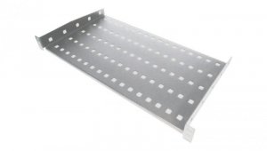 Półka stała 19 1U głęb. 250mm, kolor szara, 2 punkty mocowania SA-P-19-1U-250-2-S