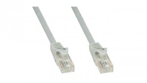 Patch cord Cat6 UTP 0,5m szary CCA
