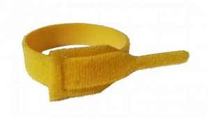 Opaski rzepowe 20x125 BTB Straps żółte