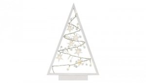Dekoracje - 15 LED choinka 40 cm 2x AA, ciepła biel, IP20, timer DCWW27
